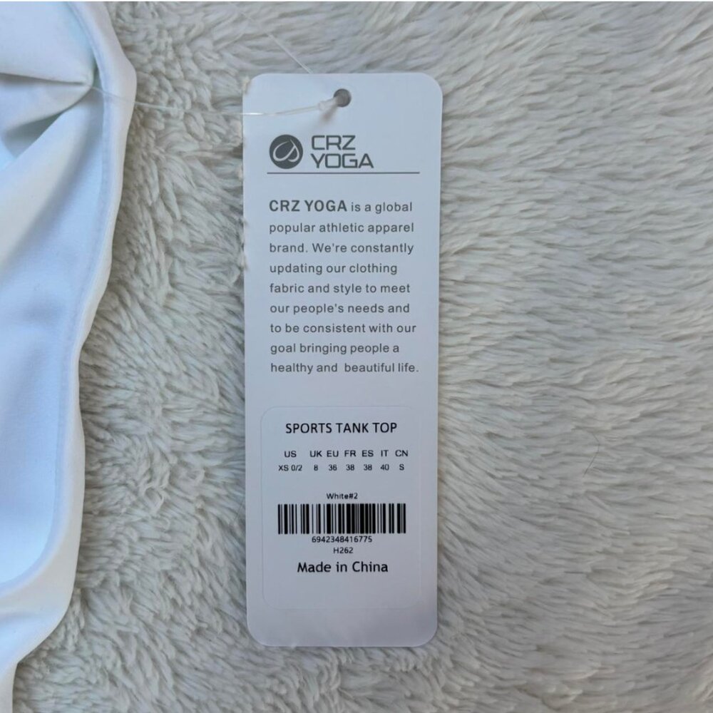 CRZ YOGA Butterluxe Womens Square Neck Longline Sports top NEW WITH TAGS - Picture 6 of 8